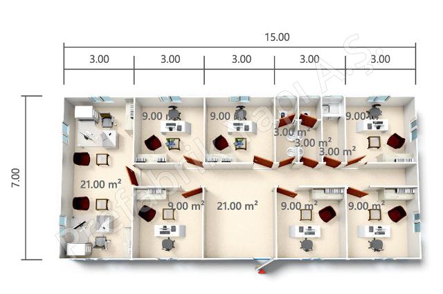 Ofis Konteyneri BKO 105 m2