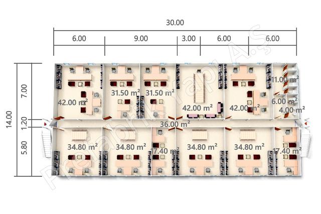 Ofis Konteyneri BKO 840 m2