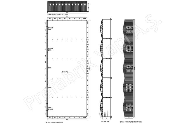 Çelik Yapı 1000 m2