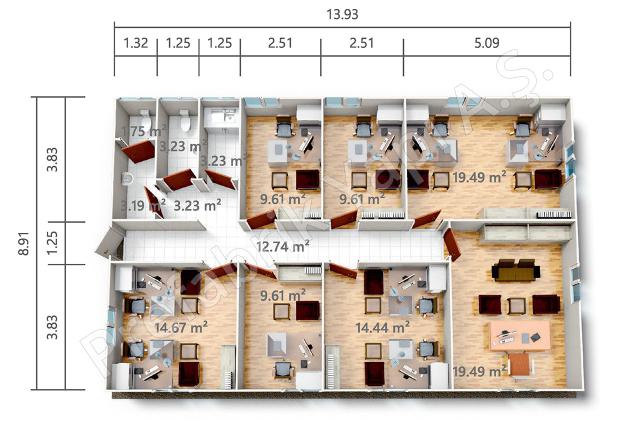 PRO 124 m2 Plan