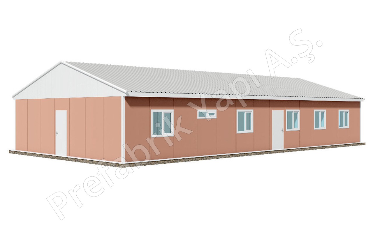 Prefabrik Sosyal Tesis PRST 158 m2