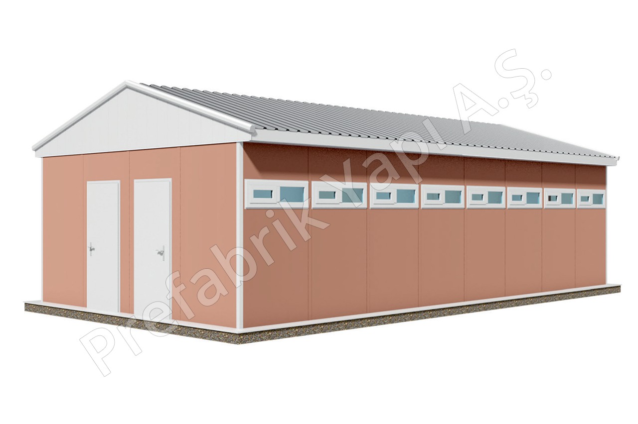 Prefabrik WC-Duş PRWD 52 m2 B